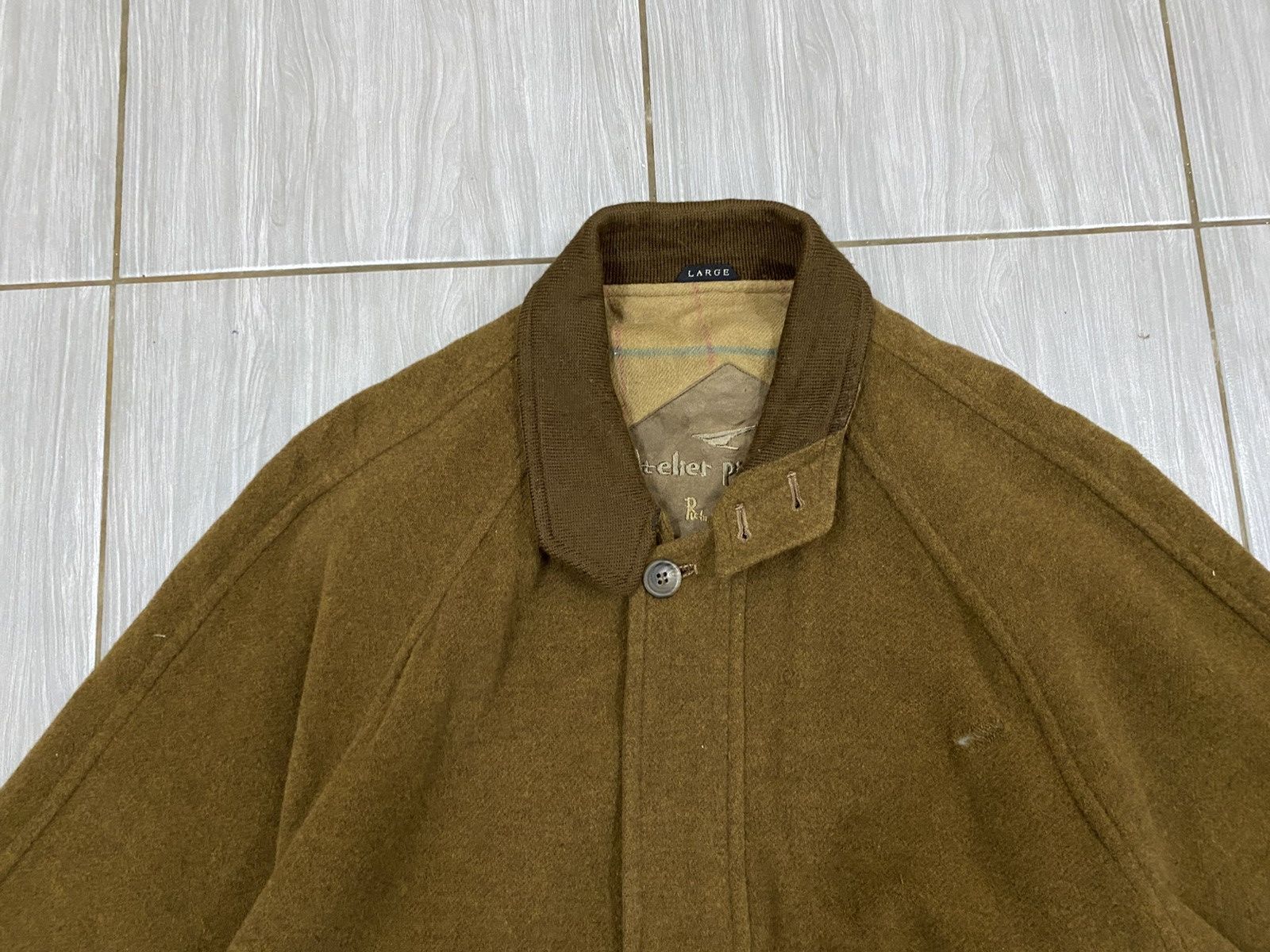 Other × Vintage Vtg Atelier Pie Monte Wool Cashmere Bomber Jacket Size US L / EU 52-54 / 3 - 6 Thumbnail