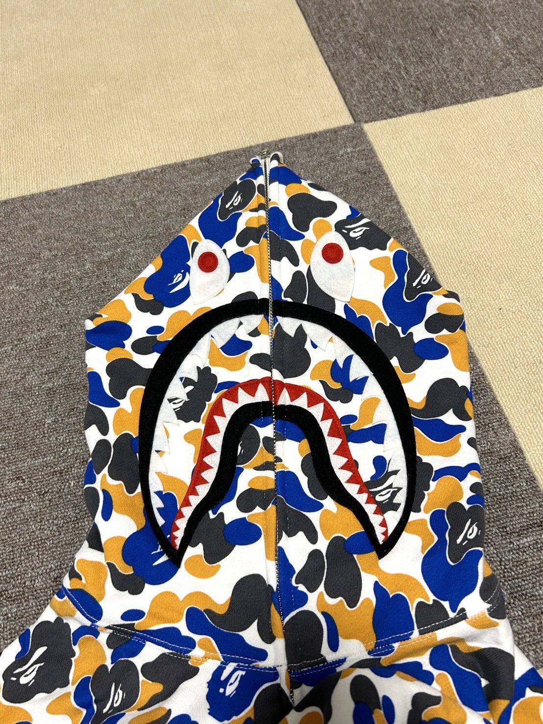 Bape Bape Japan Limited Color Camo Shark Zip Hoodie Size US XL / EU 56 / 4 - 5 Thumbnail