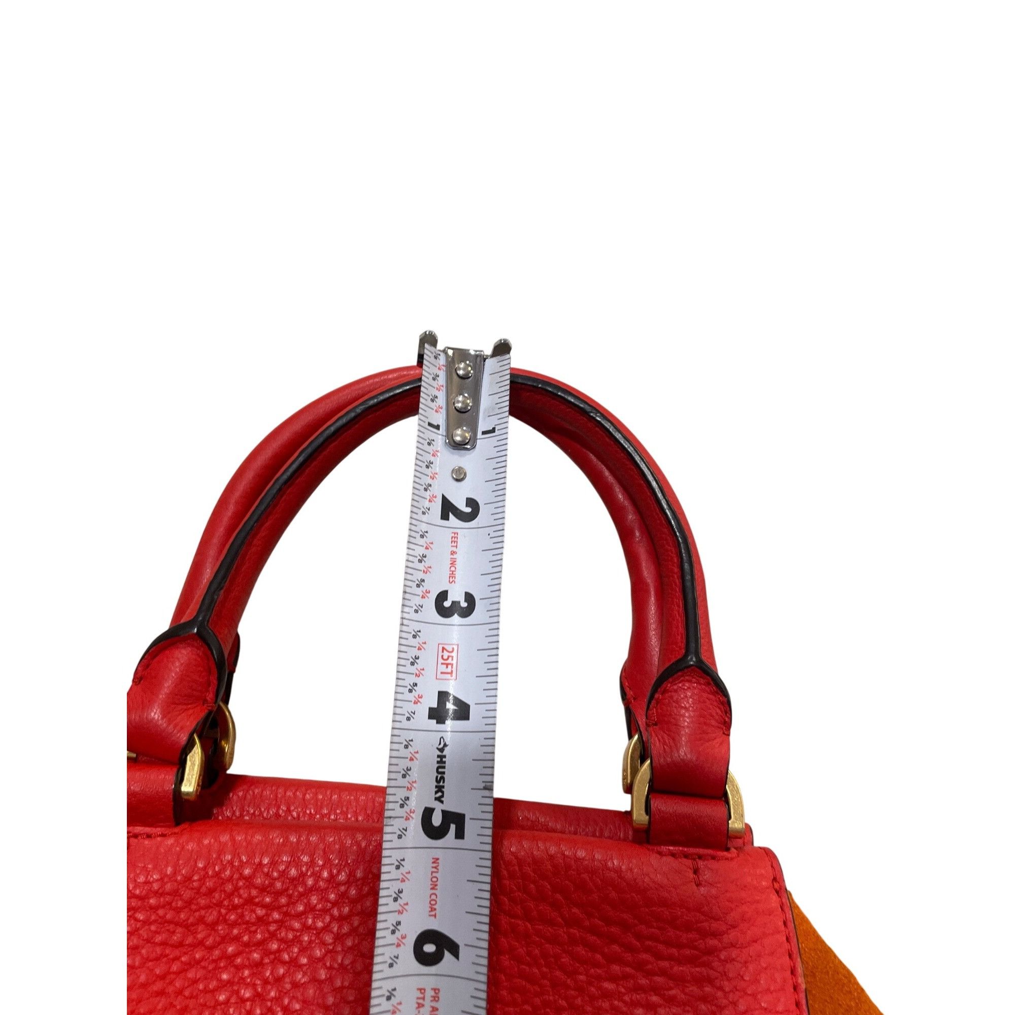 Tory Burch Tory Burch wms red orange suede leather tassled crossbody ha Size ONE SIZE - 6 Thumbnail