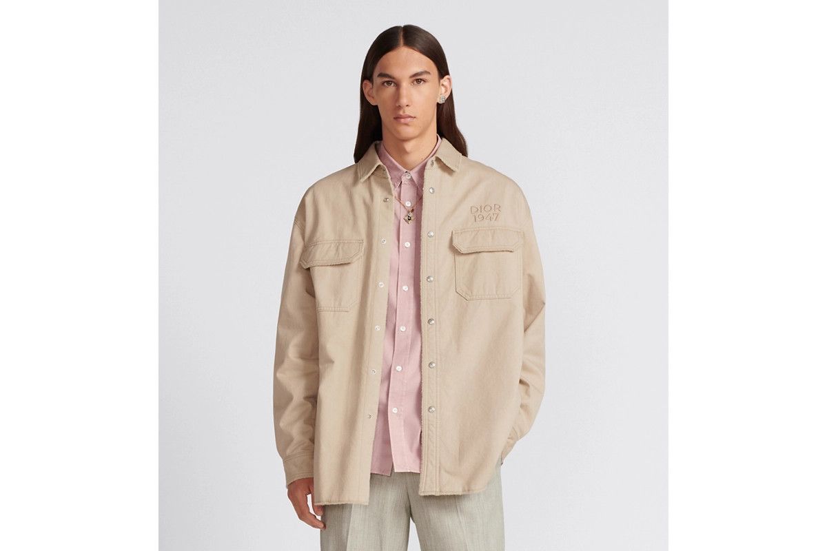Dior o1bcso1str0225 Overshirt in Beige Size US XL / EU 56 / 4 - 4 Thumbnail