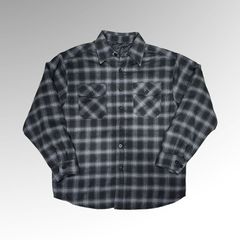 Quilted Flannel Button Up Jacket