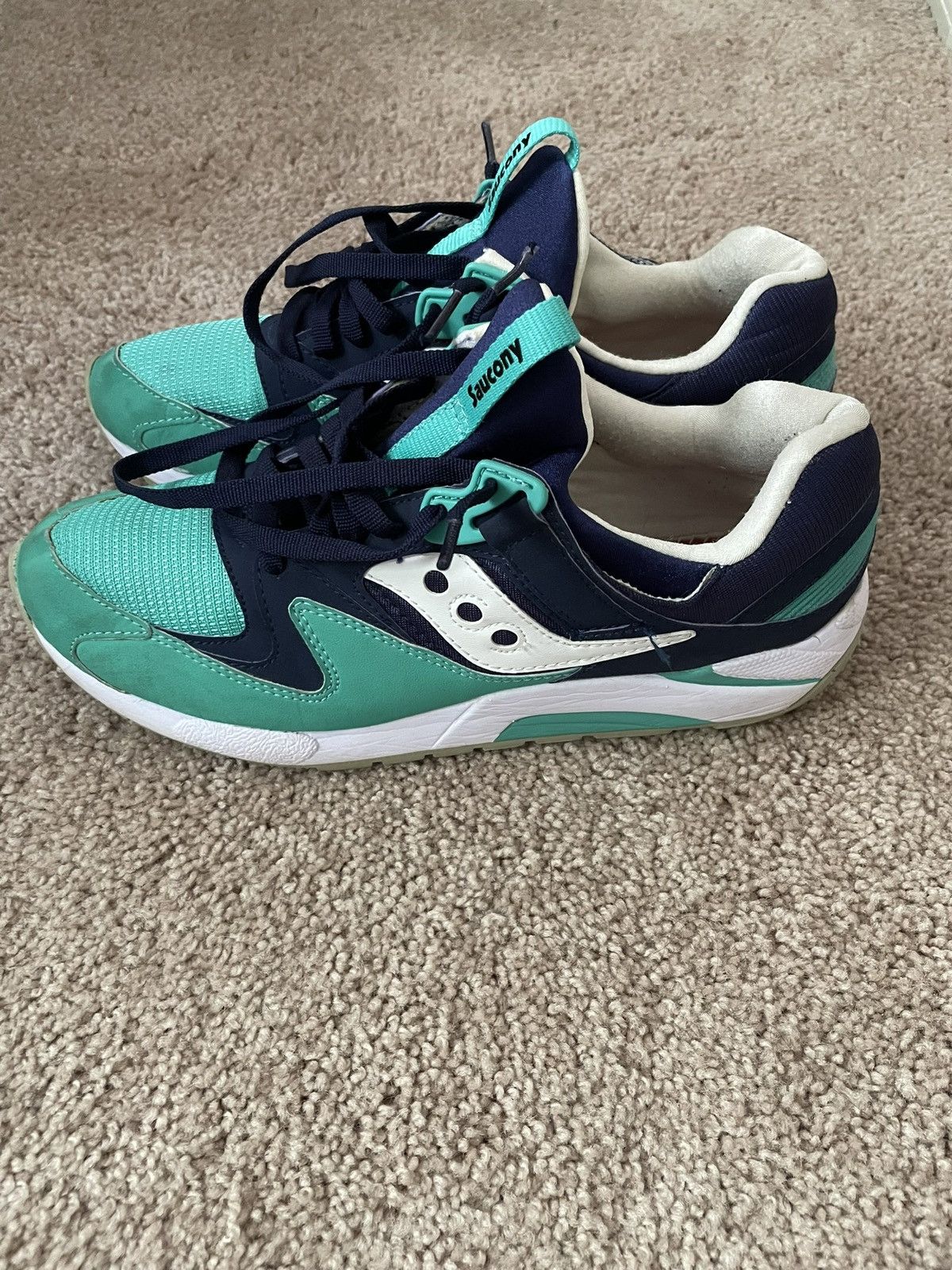 Saucony SAUCONY Grid 9000 “Navy Green” Size US 10.5 / EU 43-44 - 4 Thumbnail