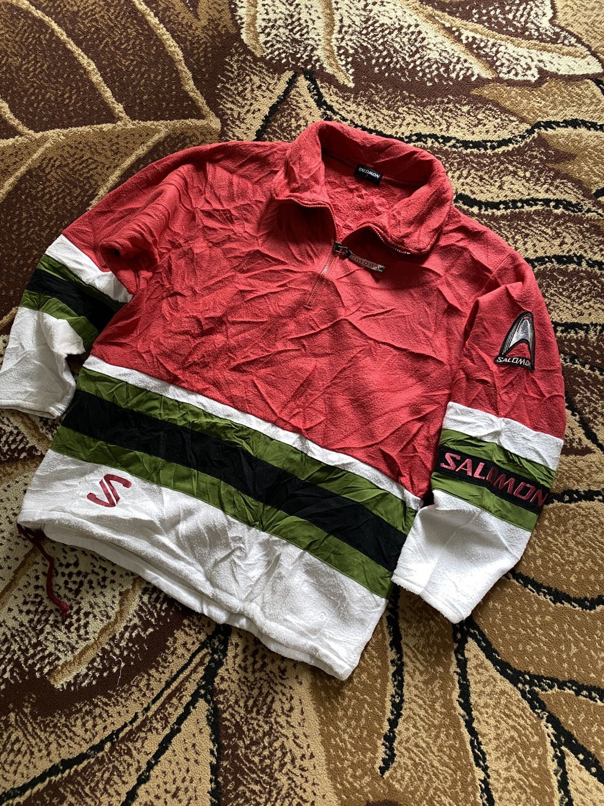 Salomon Vintage Salomon Fleece Jacket Size US L / EU 52-54 / 3 - 3 Thumbnail