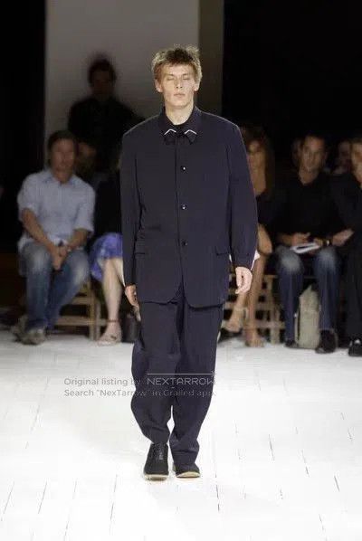 Yohji Yamamoto Black Collared Button. Size US L / EU 52-54 / 3 - 3 Thumbnail