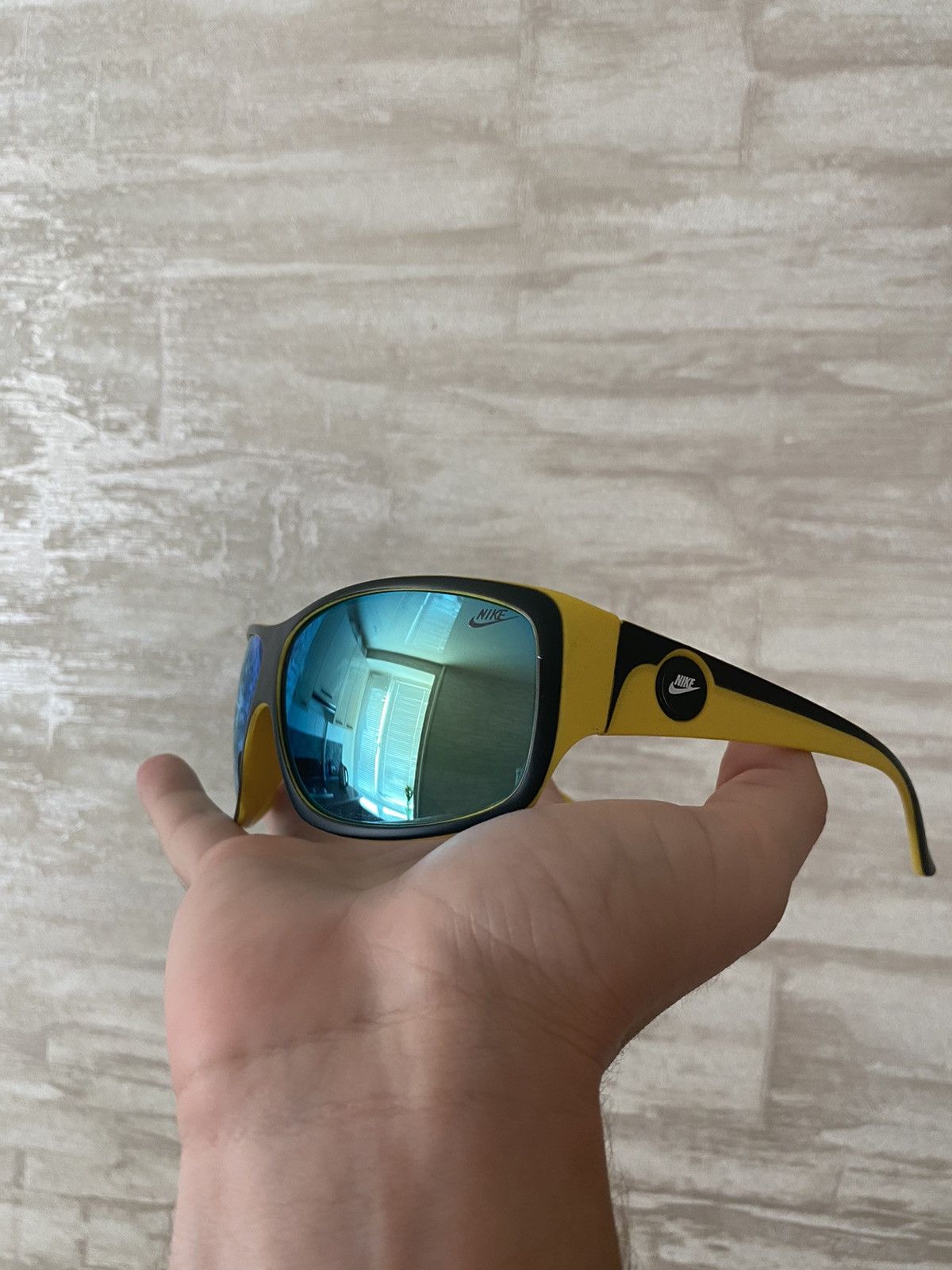 Nike × Vintage Nike vintage distressed futuristic sunglasses Size ONE SIZE - 3 Thumbnail