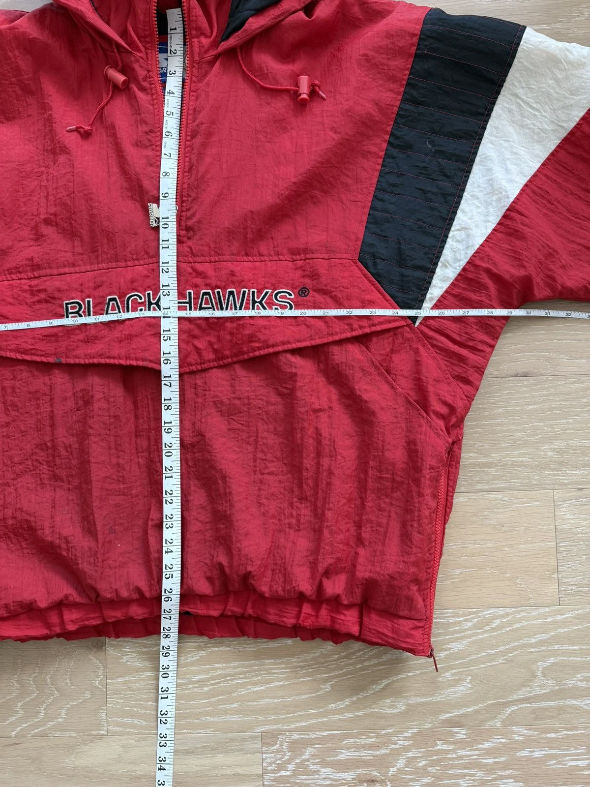 Starter Rare Vintage Chicago Blackhawks Starter Hoodie Jacket Size US L / EU 52-54 / 3 - 5 Thumbnail