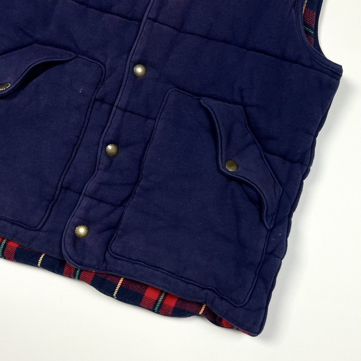 Polo Ralph Lauren × Ralph Lauren × Vintage Vintage Polo Ralph Lauren Blue Cotton Y2k Faded Vest Size S Size US S / EU 44-46 / 1 - 12 Thumbnail