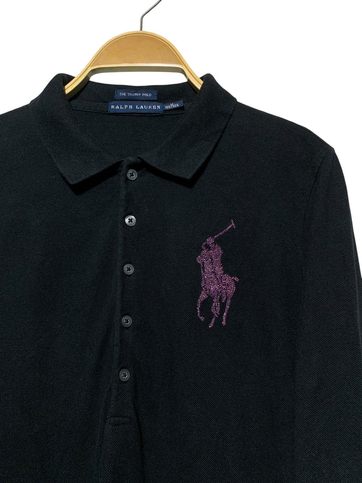 Ralph Lauren Rare Ralph lauren rhinestones big pony logo y2k longsleeve Size M / US 6-8 / IT 42-44 - 2 Thumbnail