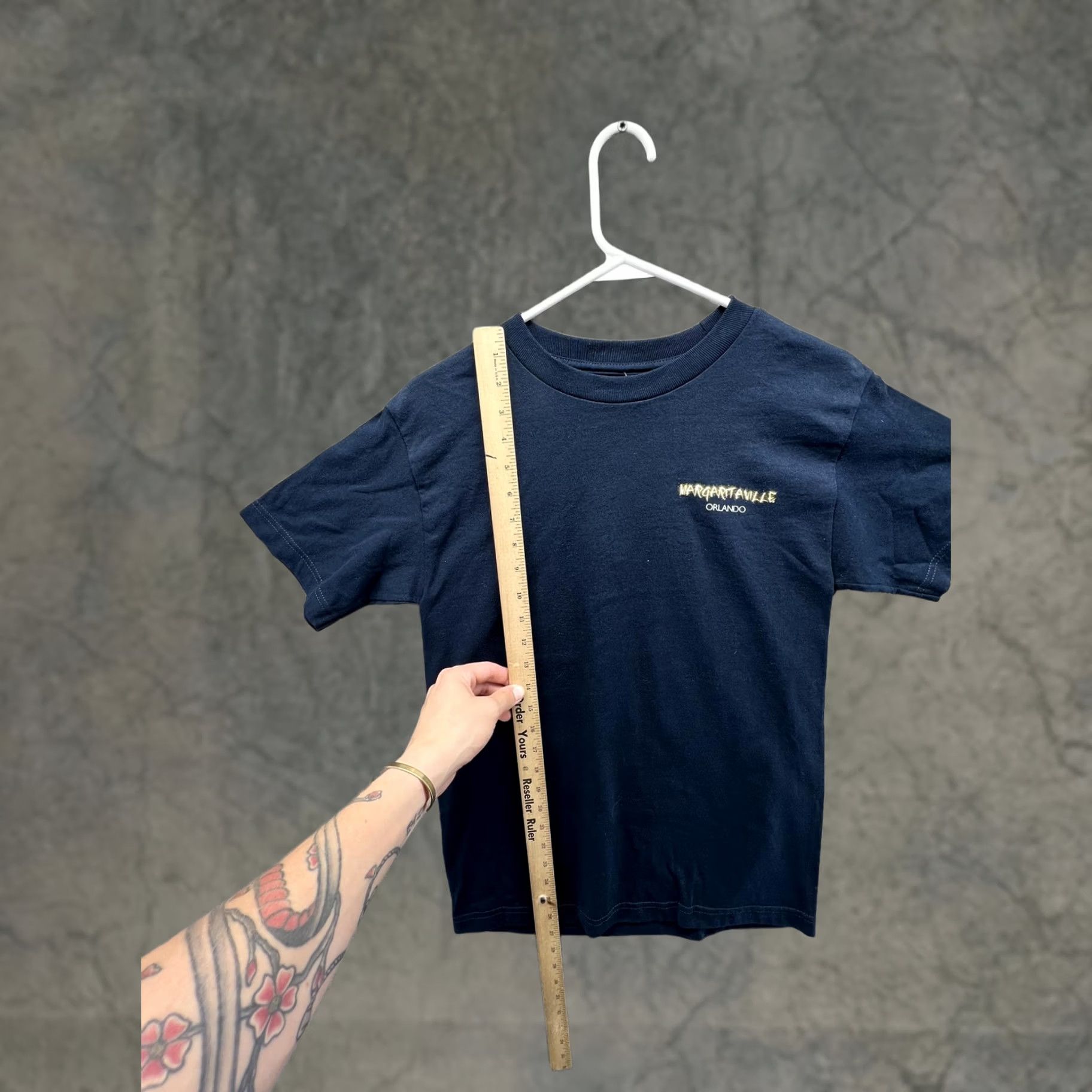 Vintage Margaritaville Shirt Mens Small Blue Orlando Logo Graphic Tee Tagless Casual Shirt Size US S / EU 44-46 / 1 - 1 Thumbnail