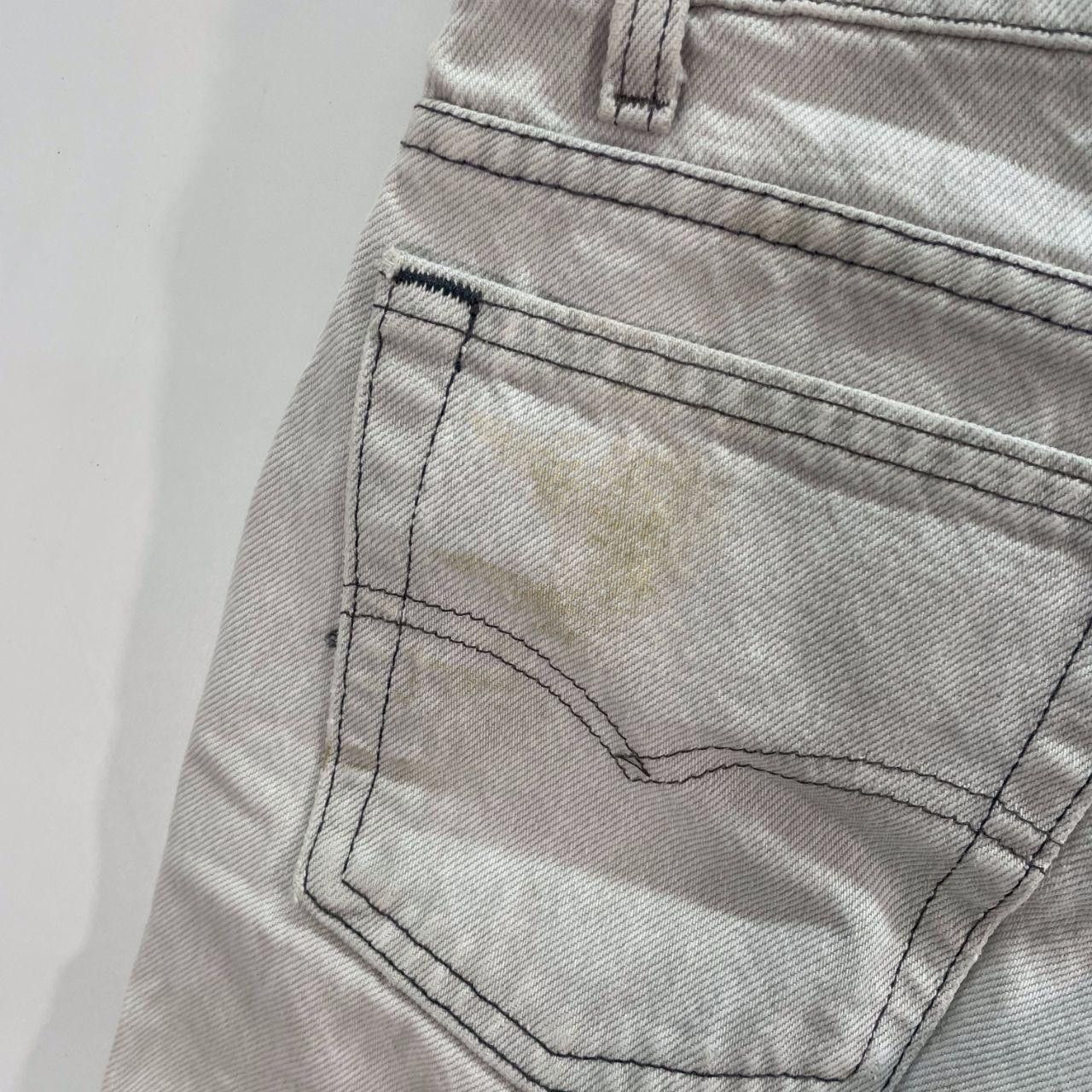 Levi's 90s White Levis Denim Shorts Size US 32 / EU 48 - 3 Thumbnail