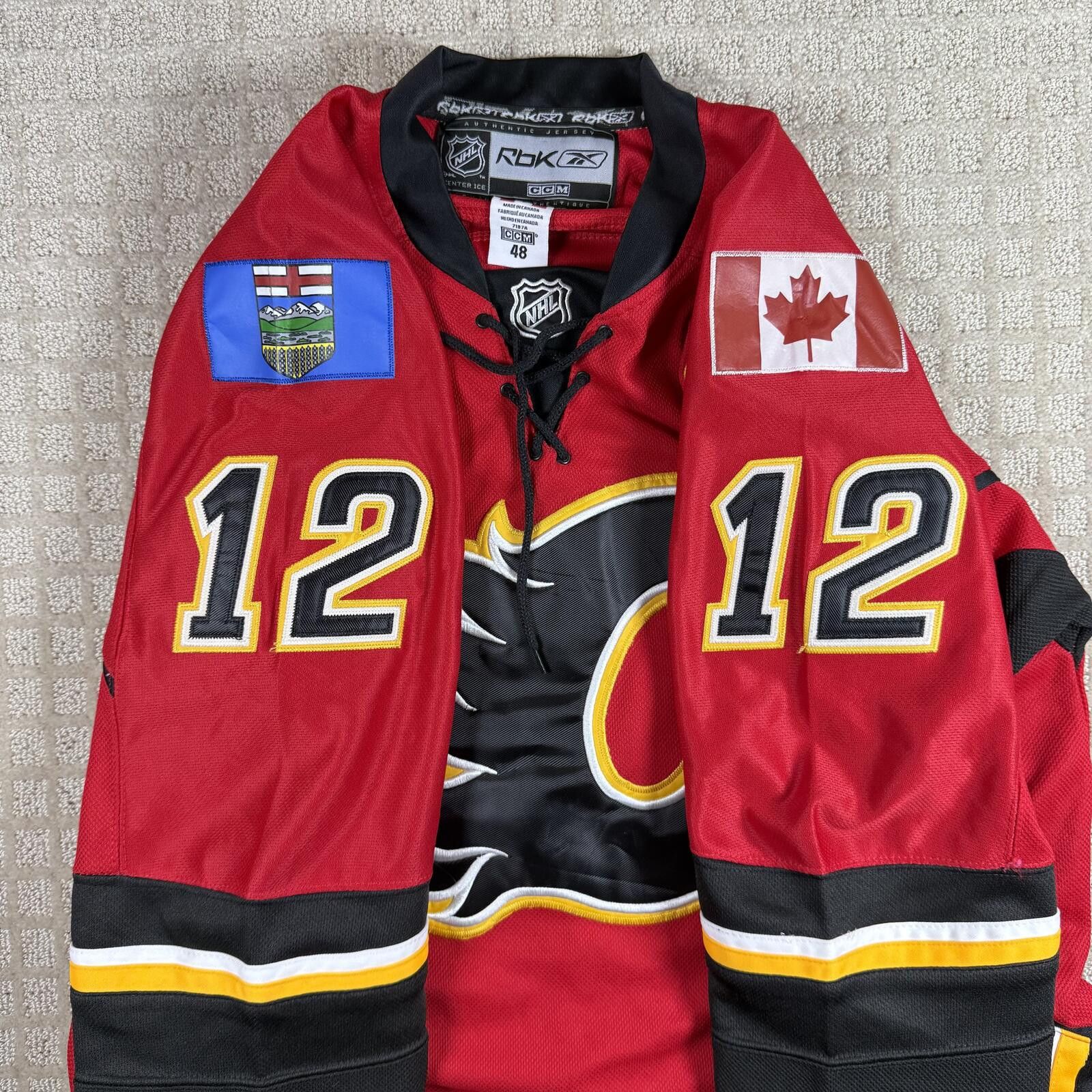 Reebok Jarome Iginla Reebok Calgary Flames Fight Strap Jersey 48 Size US M / EU 48-50 / 2 - 4 Thumbnail