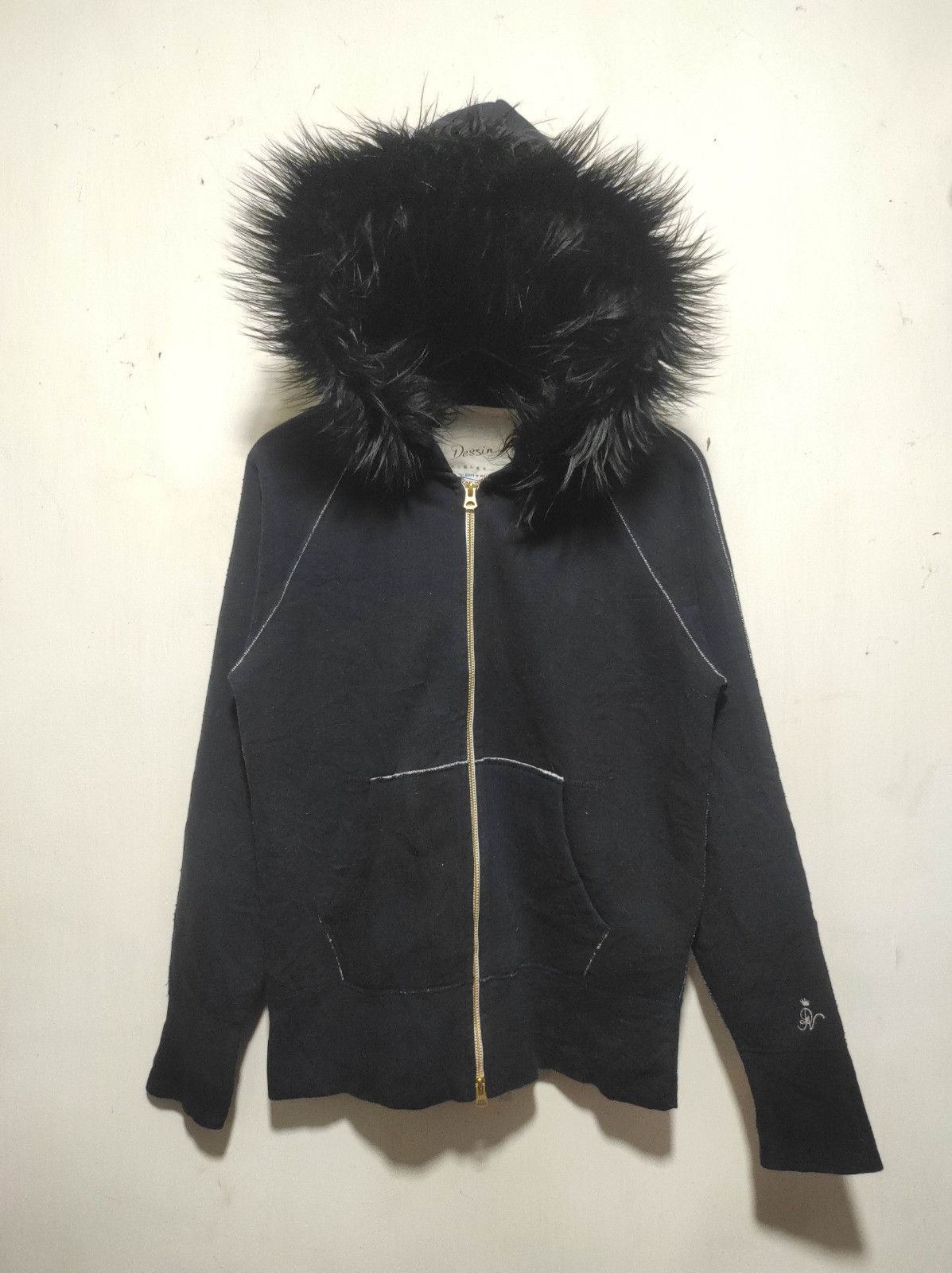 Japanese Brand Dessin Japan double Zip fur hoodie LGB style Size US M / EU 48-50 / 2 - 9 Thumbnail