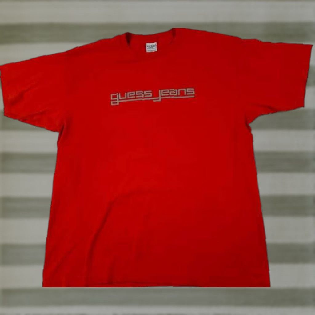 Guess GUESS T-Shirt Red USA Made L Men's Short Sleeve 1990s Large Shirt Size US L / EU 52-54 / 3 - 1 Thumbnail