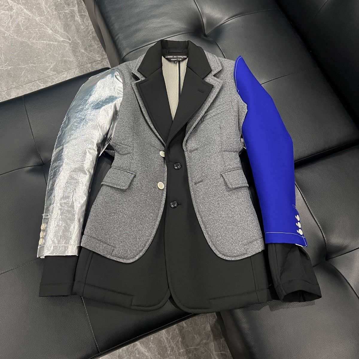 Comme des Garcons Homme Plus Comme des Garçons Homme Plus SS21 Runway Deconstructed Bonde Size 40S - 1 Thumbnail