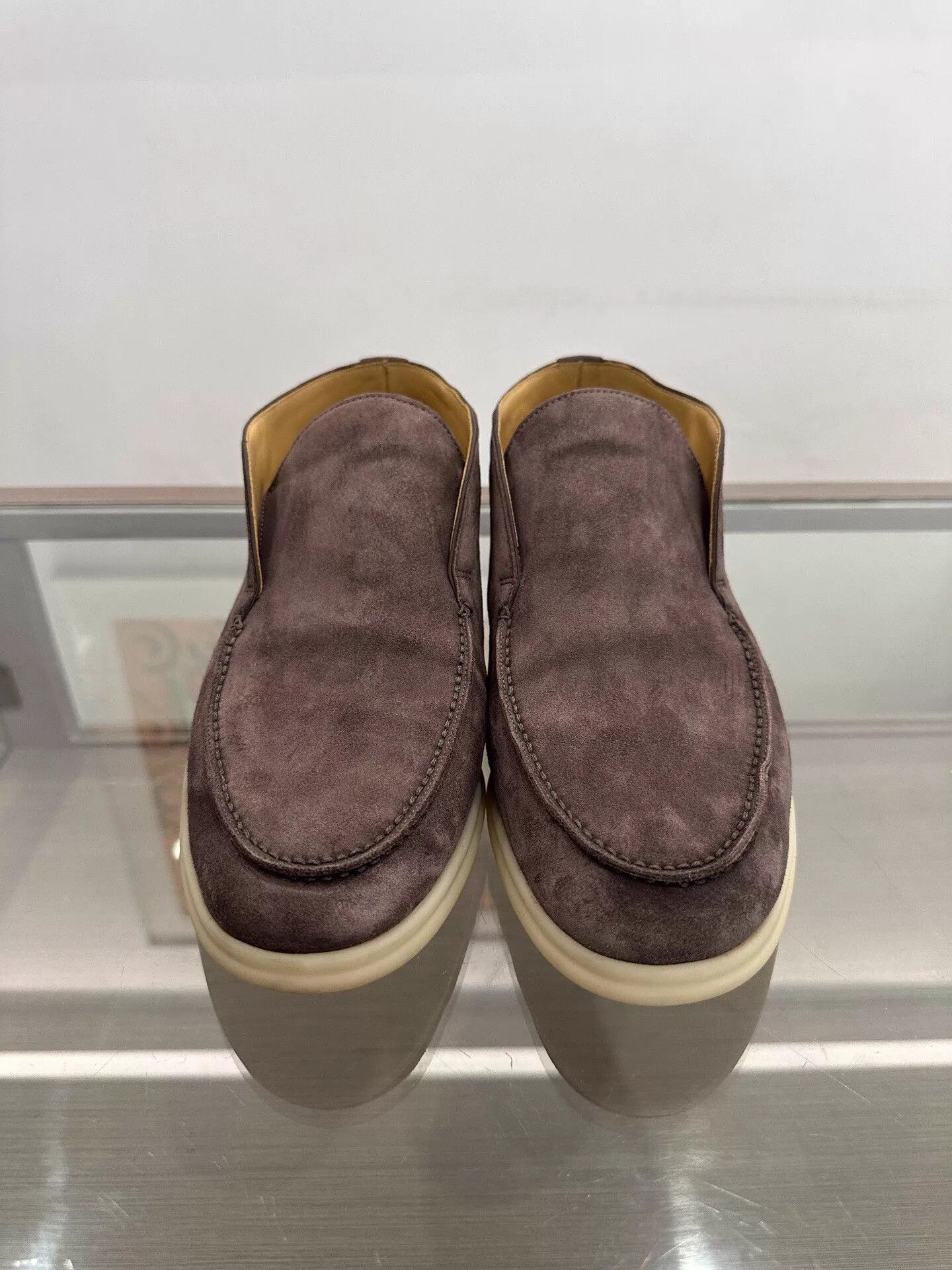 Loro Piana Loro Piana Open Walk Men Dark Brown Suede Loafer 42 Size US 9 / EU 42 - 3 Thumbnail