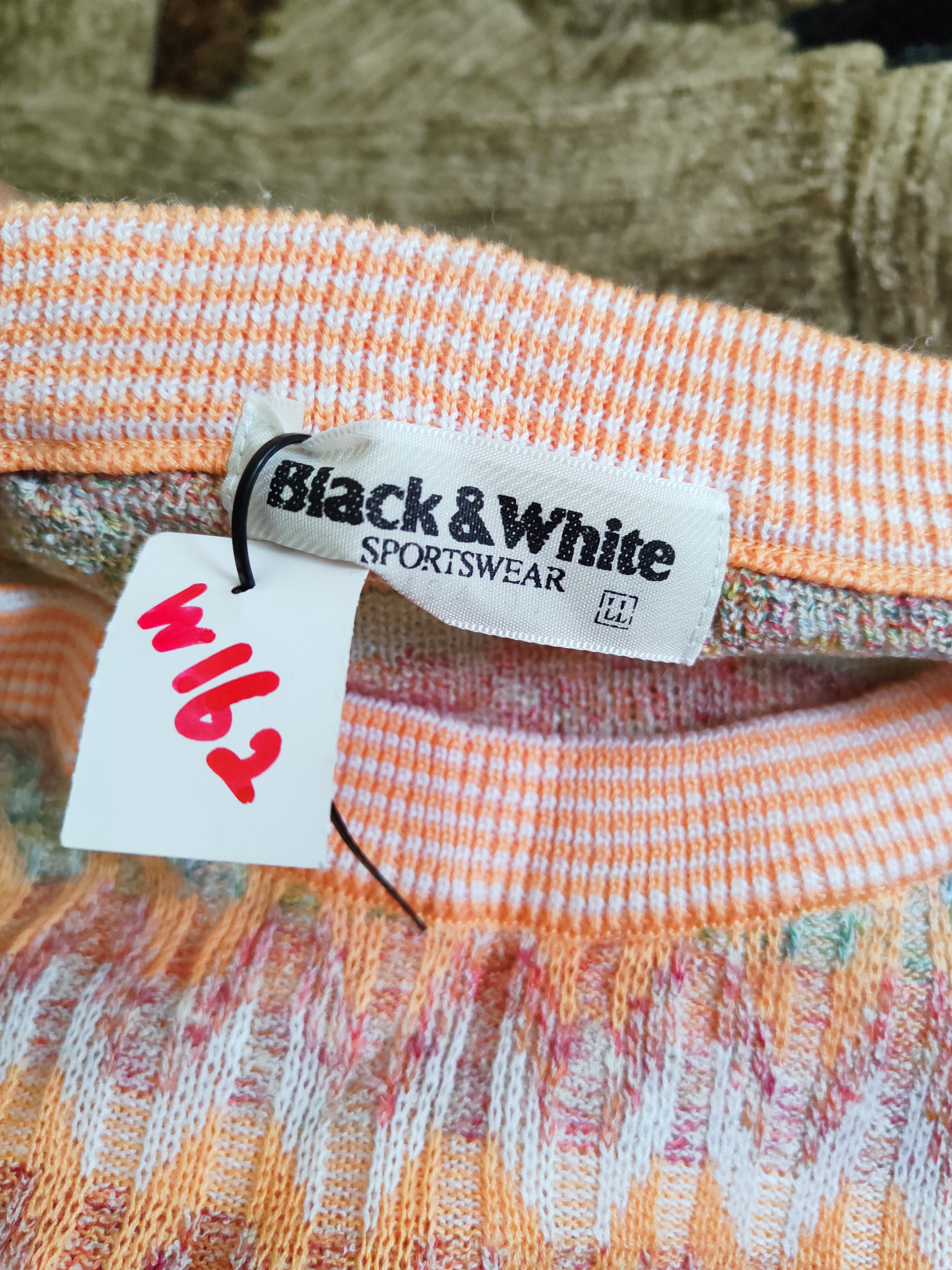 Japanese Brand Black & White made in japan Knitwear Sweatshirts #W162 Size US L / EU 52-54 / 3 - 13 Thumbnail