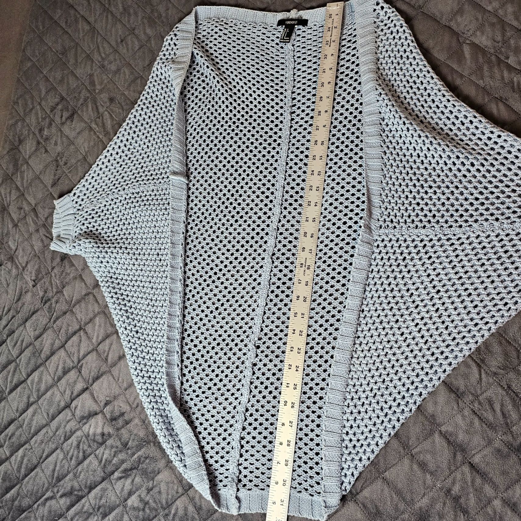 Forever 21 Forever 21 Women's Cardigan Sweater Short Sleeve Knit Blue V Certain? Size S / US 4 / IT 40 - 7 Thumbnail