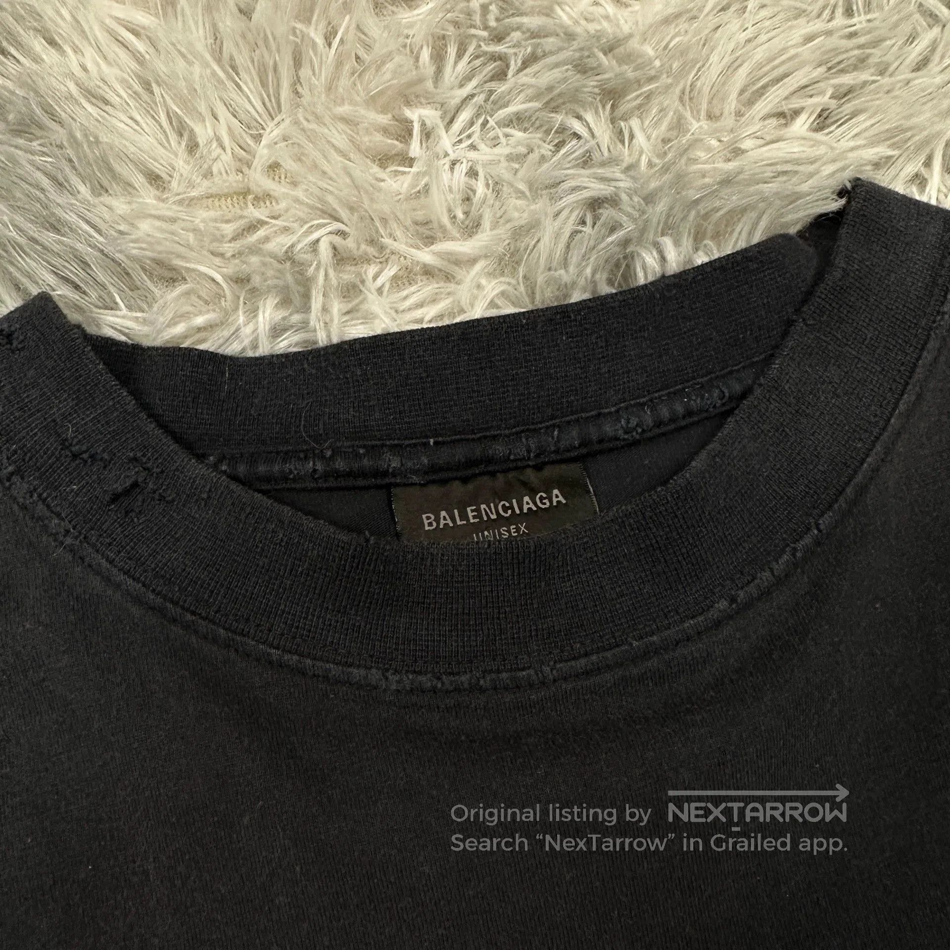 Balenciaga balenciaga fashion designer distressed short sleeve t. Size US M / EU 48-50 / 2 - 4 Thumbnail