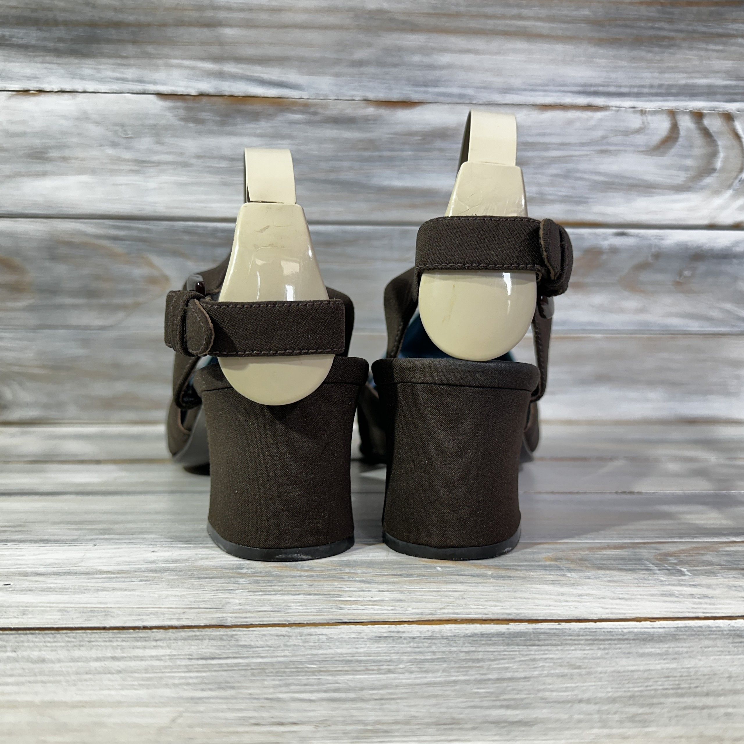 Prada PRADA Milano Made In Italy Heels Sandals Brown LuxuryBrand Size US 8.5 / IT 38.5 - 6 Thumbnail