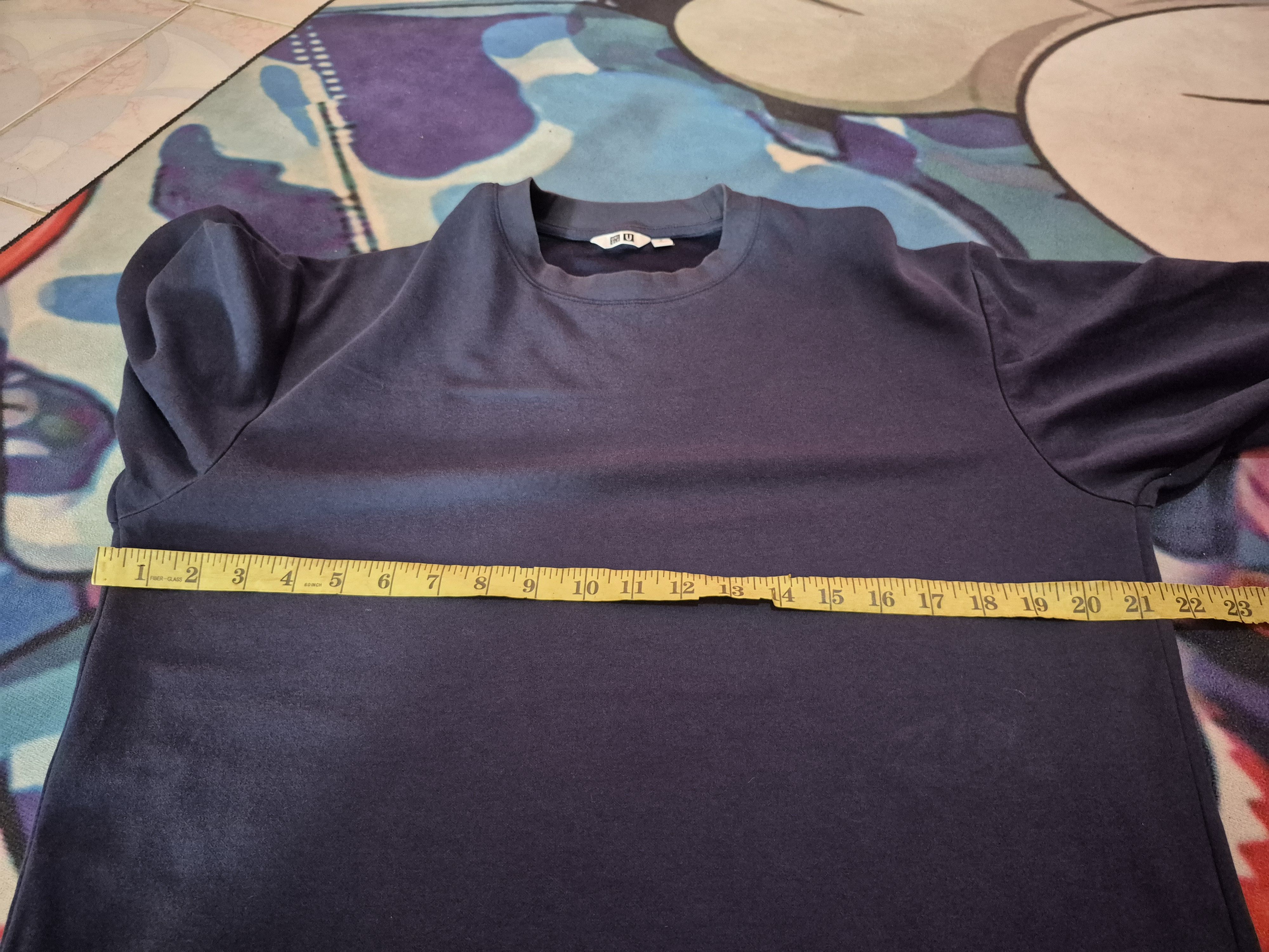 Lemaire × Uniqlo 🔥 Uniqlo U Lemaire Airism Navy Plain Tee Size US L / EU 52-54 / 3 - 7 Thumbnail