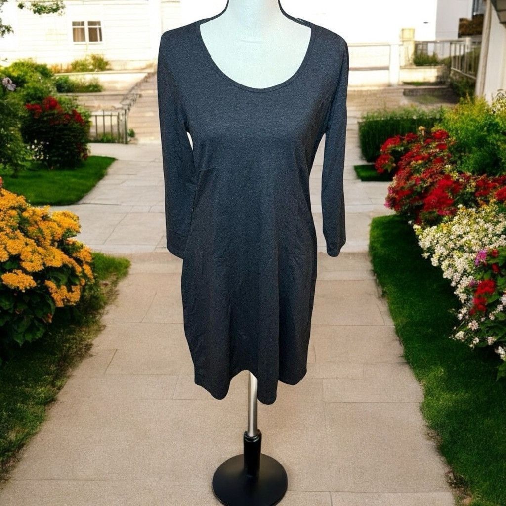 Prana prAna Soskia Heathered Gray Wool Blend Shirt Dress Sz M Size M / US 6-8 / IT 42-44 - 1 Thumbnail