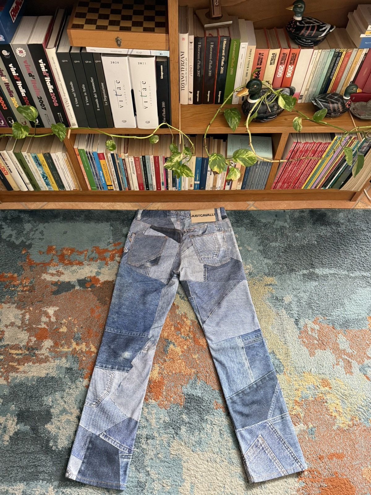 Just Cavalli Just Cavalli Vintage Y2K Patchwork Jeans Size 28" / US 6 / IT 42 - 4 Thumbnail