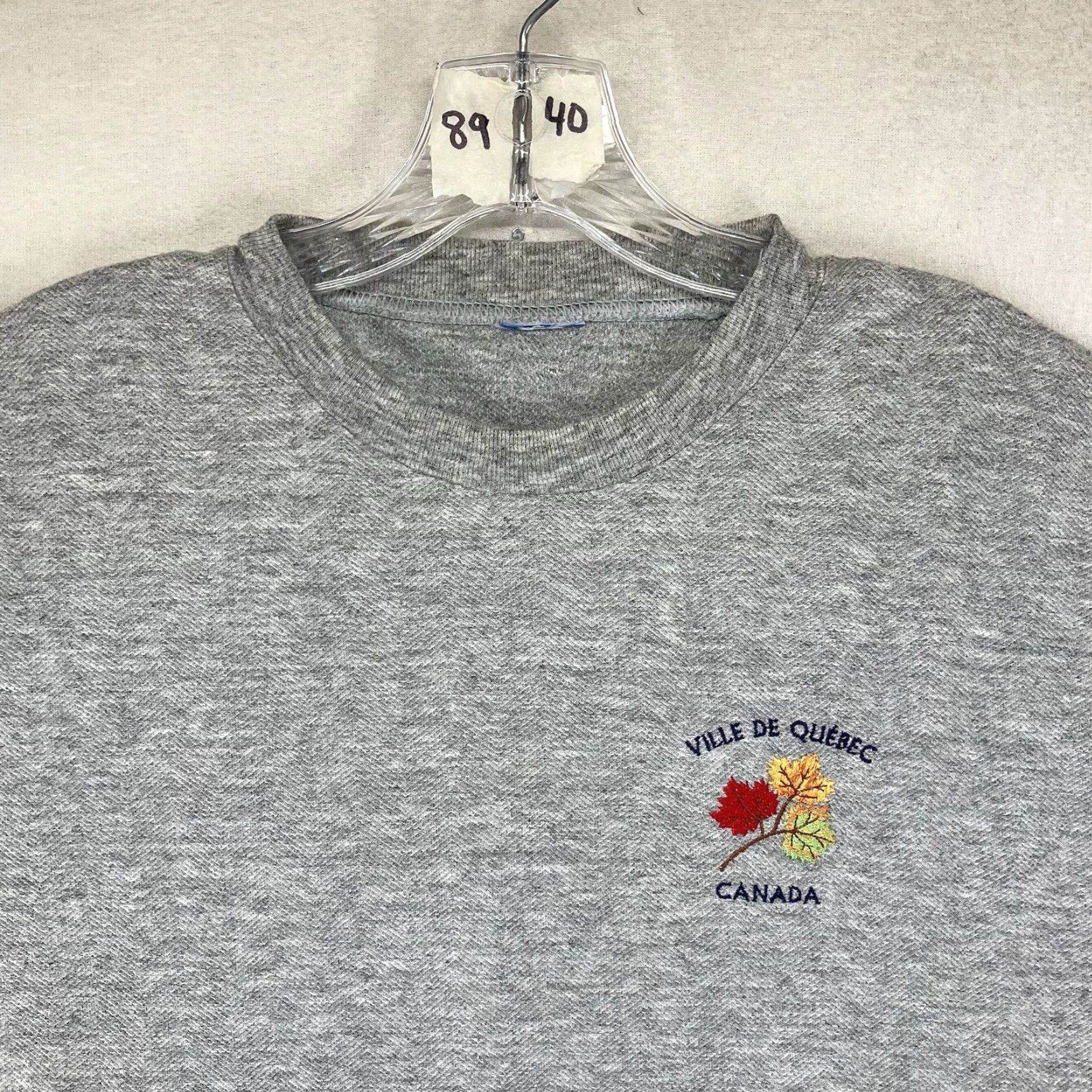 Vintage VINTAGE Canada T Shirt Adult Medium Blue Canvas Embroidered 90s Retro Quebec French Adventure Time Mens Womens Size US M / EU 48-50 / 2 - 4 Thumbnail
