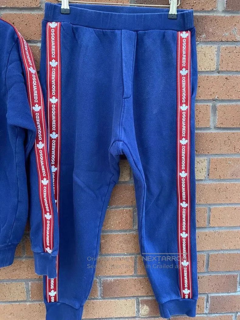 Dsquared2 Dsquared2 Blue Hoodie With Red Stripes. Size US S / EU 44-46 / 1 - 2 Thumbnail