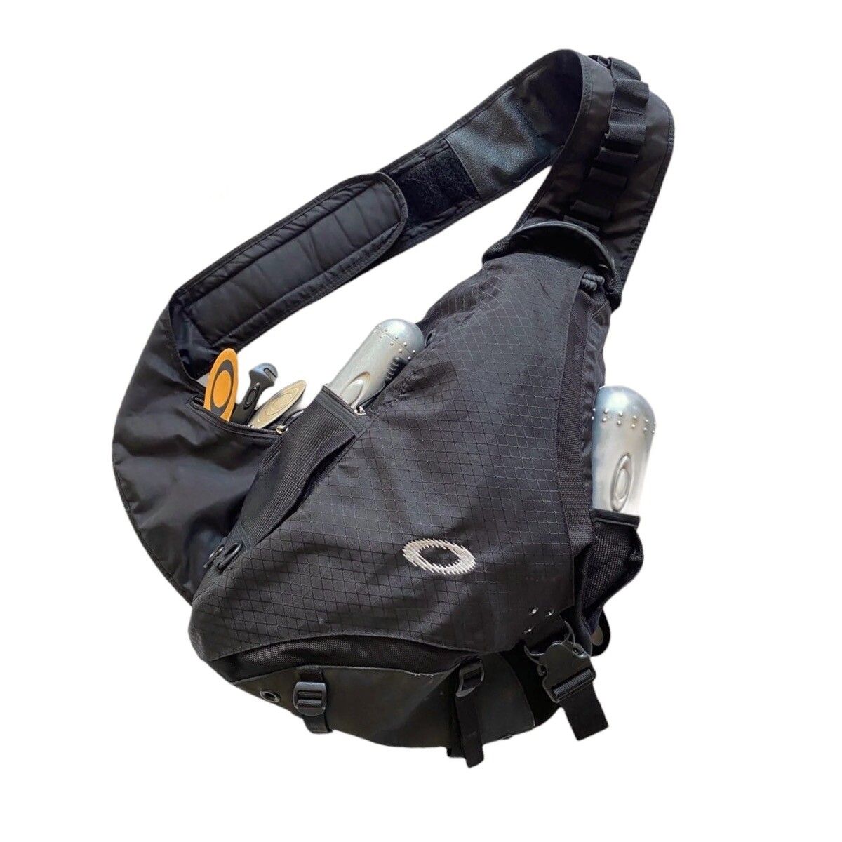 Pre-owned Oakley X Vintage Oakley Sandbag Sling Tactical Bag Black