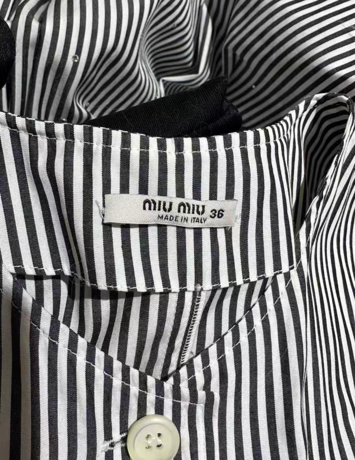 Miu Miu Miu Miu blue striped rhinestone dress J38 Size XS / US 0-2 / IT 36-38 - 2 Thumbnail