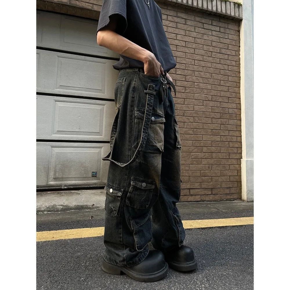 Other Baggy Multi-pocket Cargo Jeans Pants Size US 33 - 3 Thumbnail