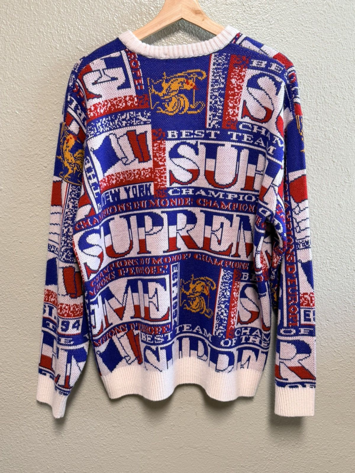 Supreme Supreme All over Print Sweater Size US L / EU 52-54 / 3 - 3 Thumbnail