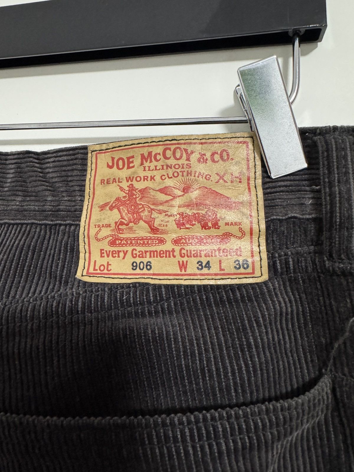 The Real McCoy's Lot 906 Corduroy Pants Size US 34 / EU 50 - 3 Thumbnail
