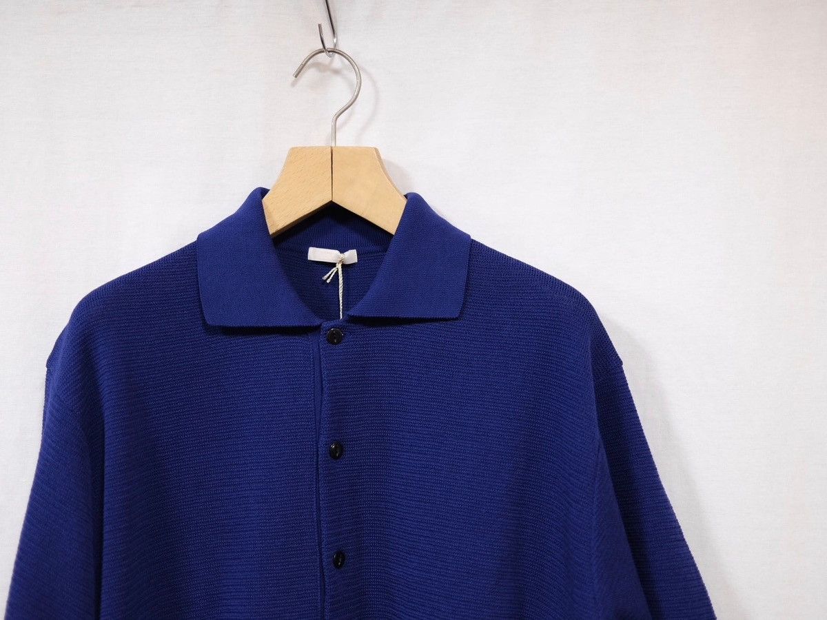 Ulterior ULTERIOR” TWISTED LOOSE MILANO RIB KNIT POLO ROYAL BLUE Size US M / EU 48-50 / 2 - 2 Thumbnail