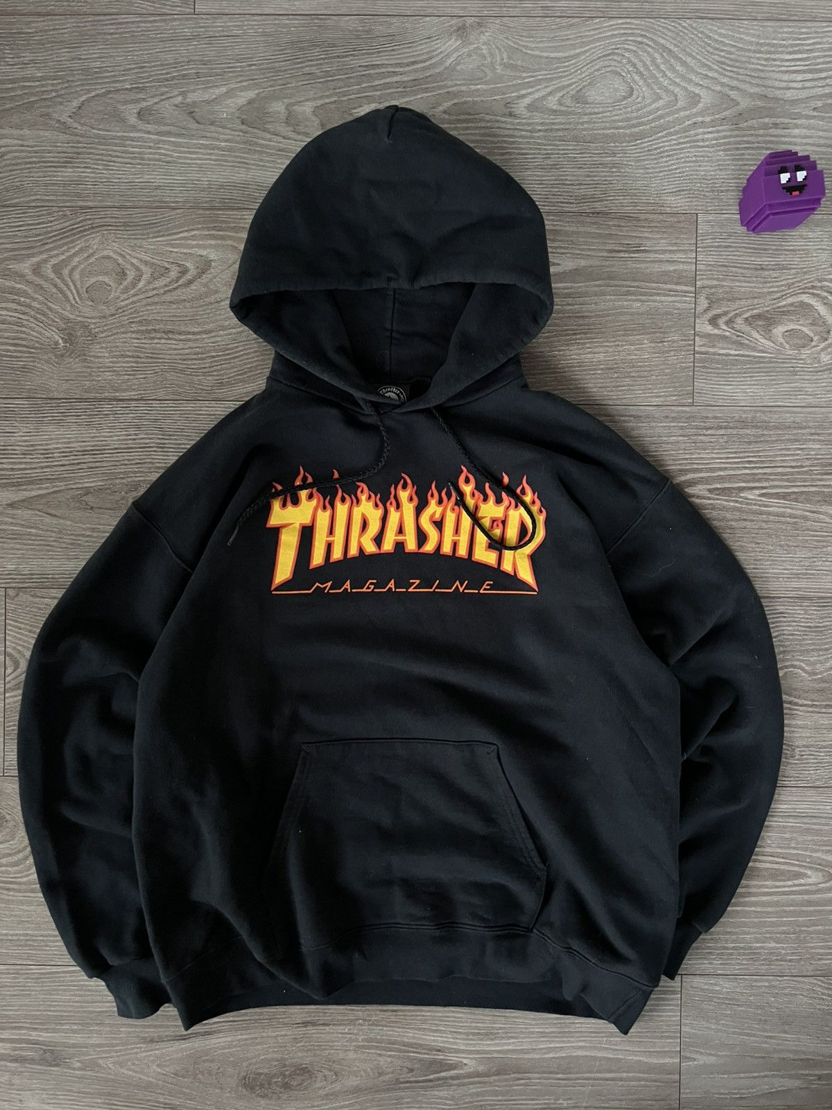 Thrasher Vintage Rare Thrasher Big Born Fire Flame Logo Hoodie Size US M / EU 48-50 / 2 - 1 Thumbnail