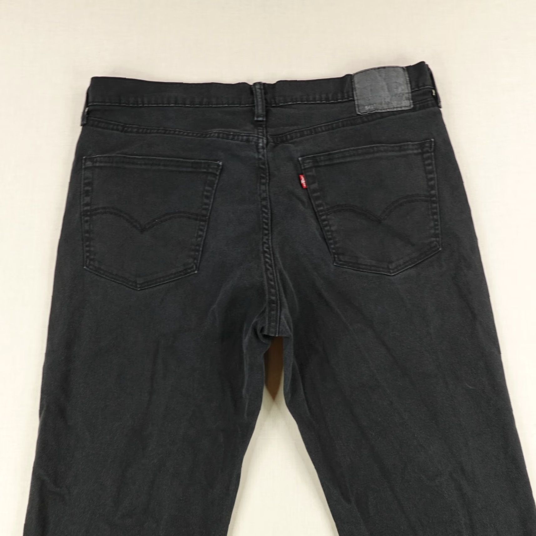 Levi's Levis Jeans Mens 37x32 Black 541 Athletic Fit Straight Leg Red Flex Work Pants Size US 36 / EU 52 - 5 Thumbnail