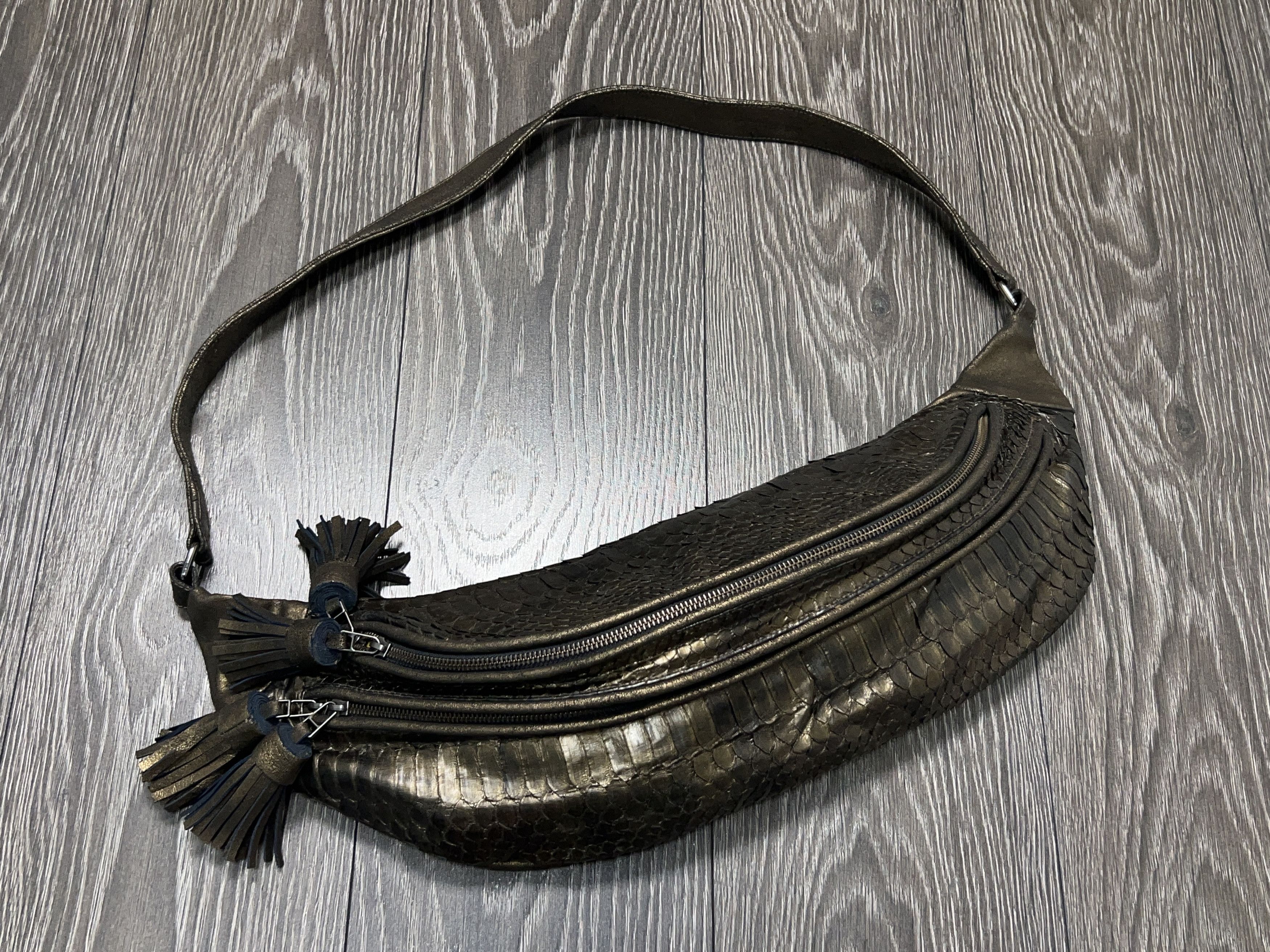 Leather Karma Koma Large Belt Bum Bag Fanny Pack Cow Handmade Size ONE SIZE - 1 Thumbnail