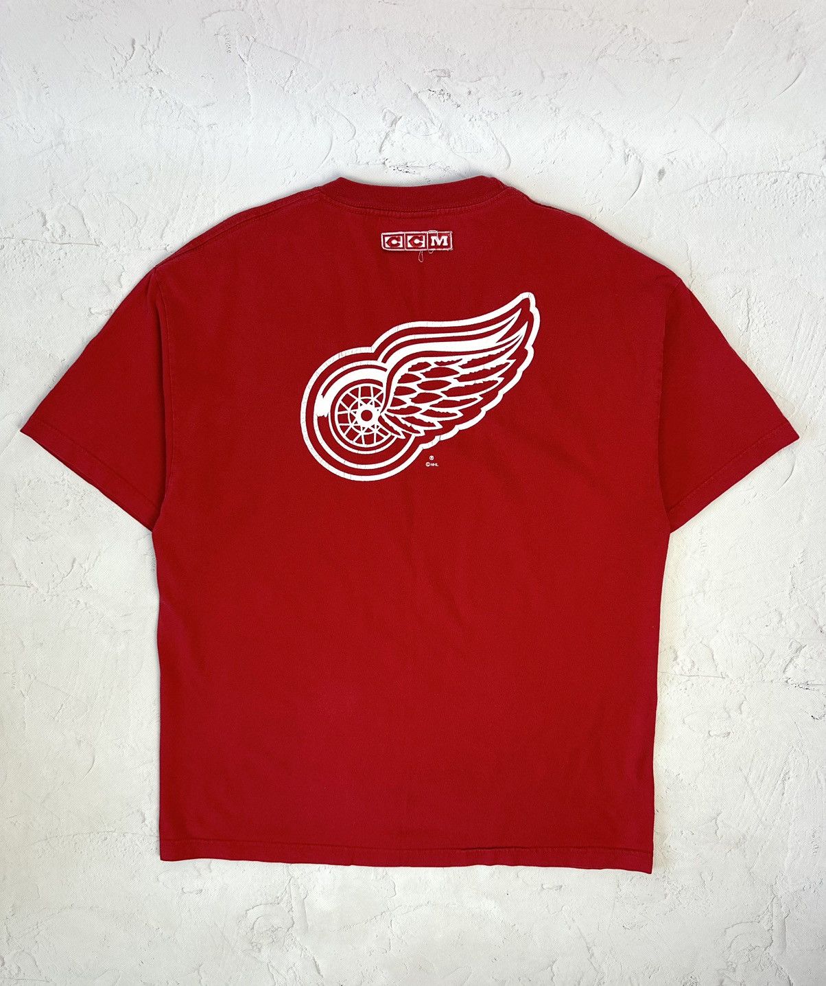 NHL × Vintage Vintage Detroit Hockey Club Red T-shirt Size US XL / EU 56 / 4 - 8 Thumbnail