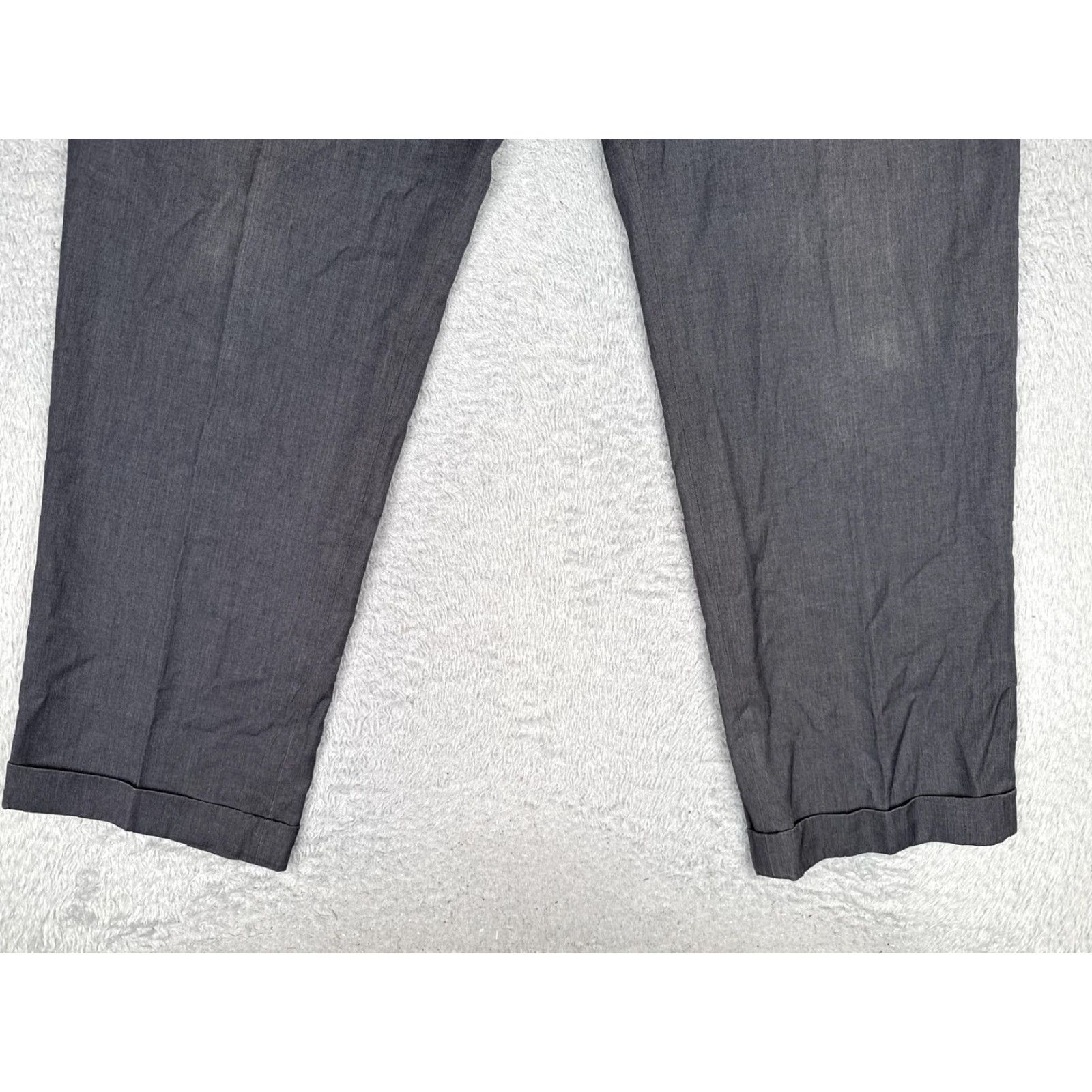 Ralph Lauren Lauren Ralph Lauren Pants Men 36x32 Gray Dress Pleated Straight Leg Office Rayon Size US 36 / EU 52 - 2 Thumbnail