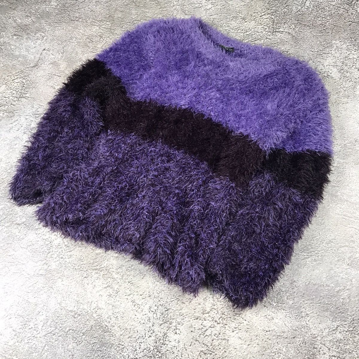 Vintage Vintage Y2K Oversized Mohair Striped Sweater Grunge 90s S Size S / US 4 / IT 40 - 5 Thumbnail