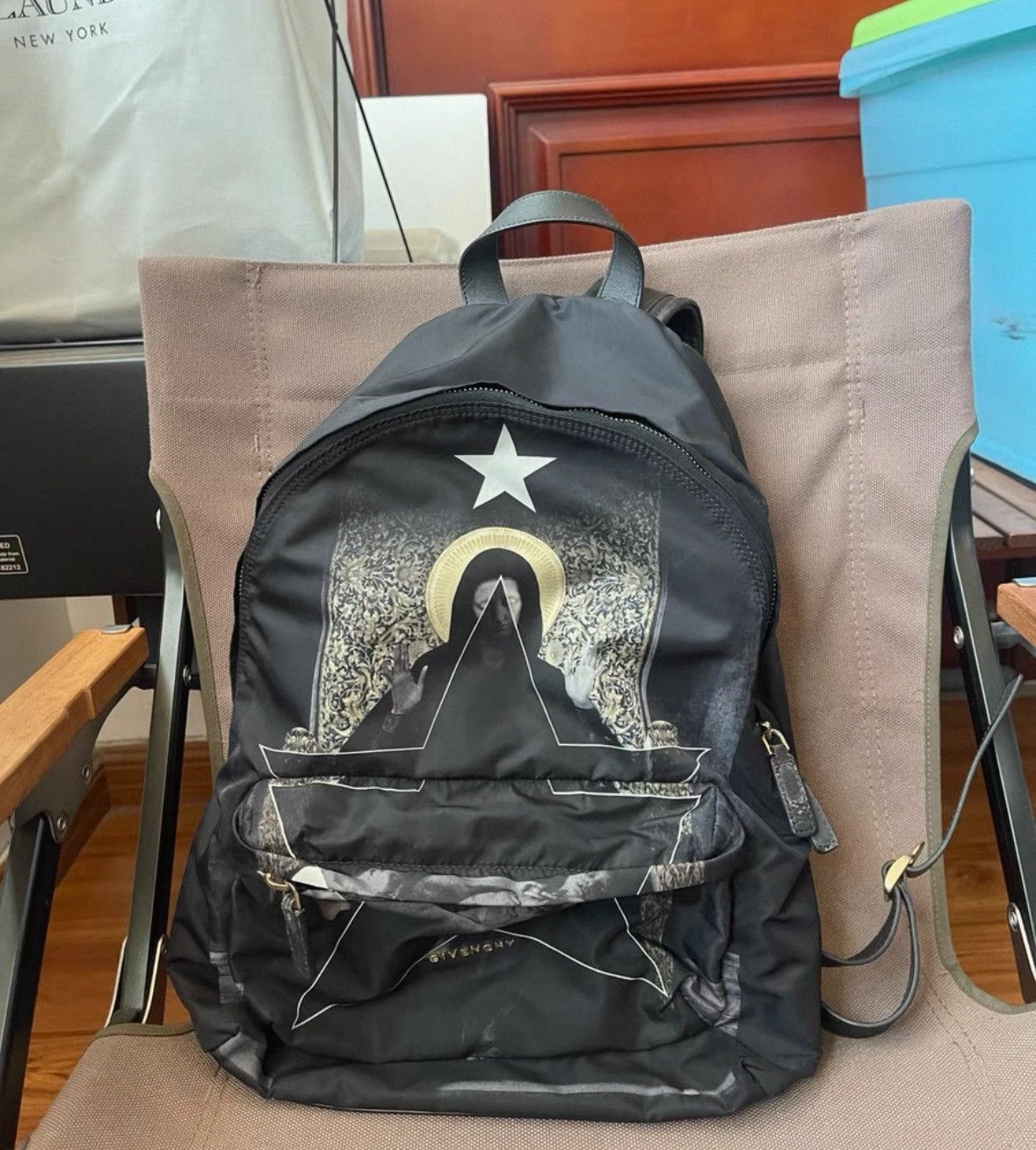 Givenchy Givenchy Virgin Series Fabric Backpack Size ONE SIZE - 1 Thumbnail