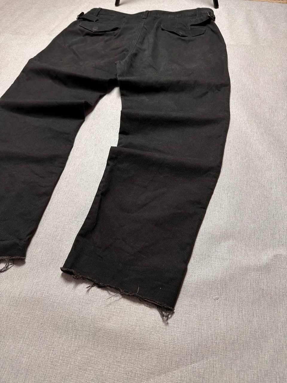 Helmut Lang Helmut Lang Black Side Adjuster Trousers Raw Hem Pants Size US 34 / EU 50 - 17 Thumbnail