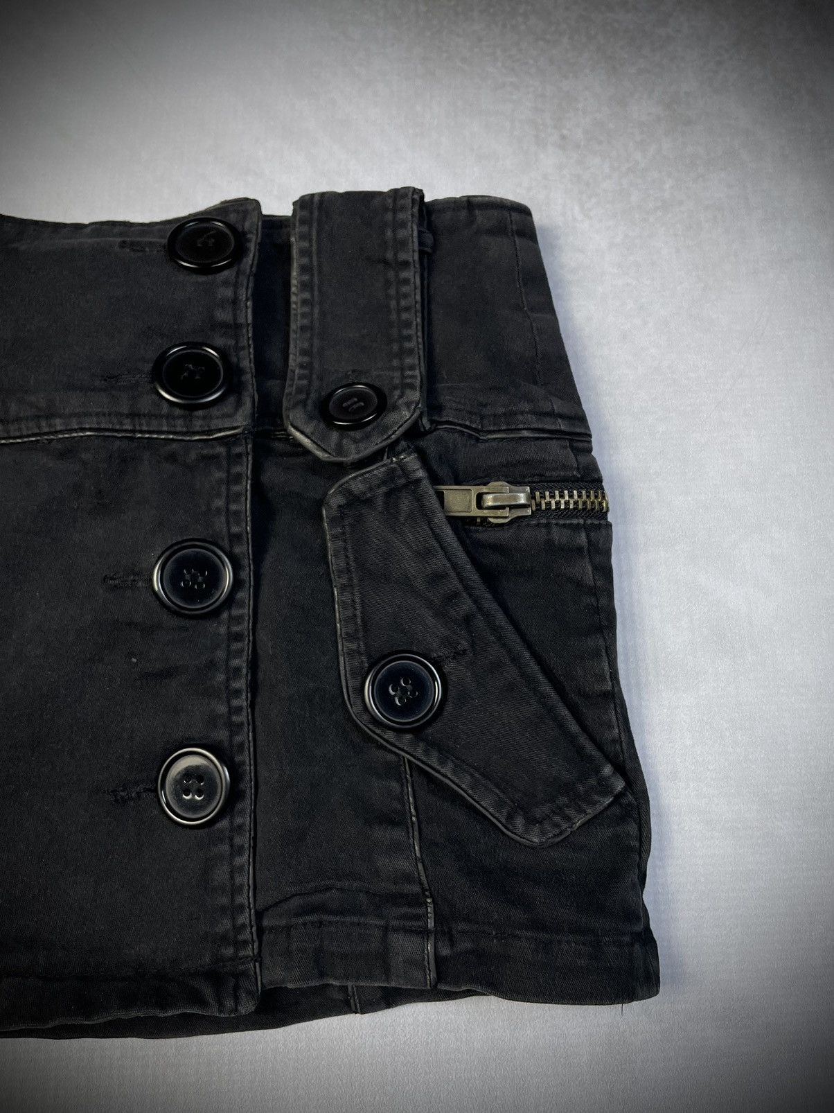 Japanese Brand 2000s Heaven and Earth Military Cargo Mini Skirt Size 27" / US 4 / IT 40 - 4 Thumbnail