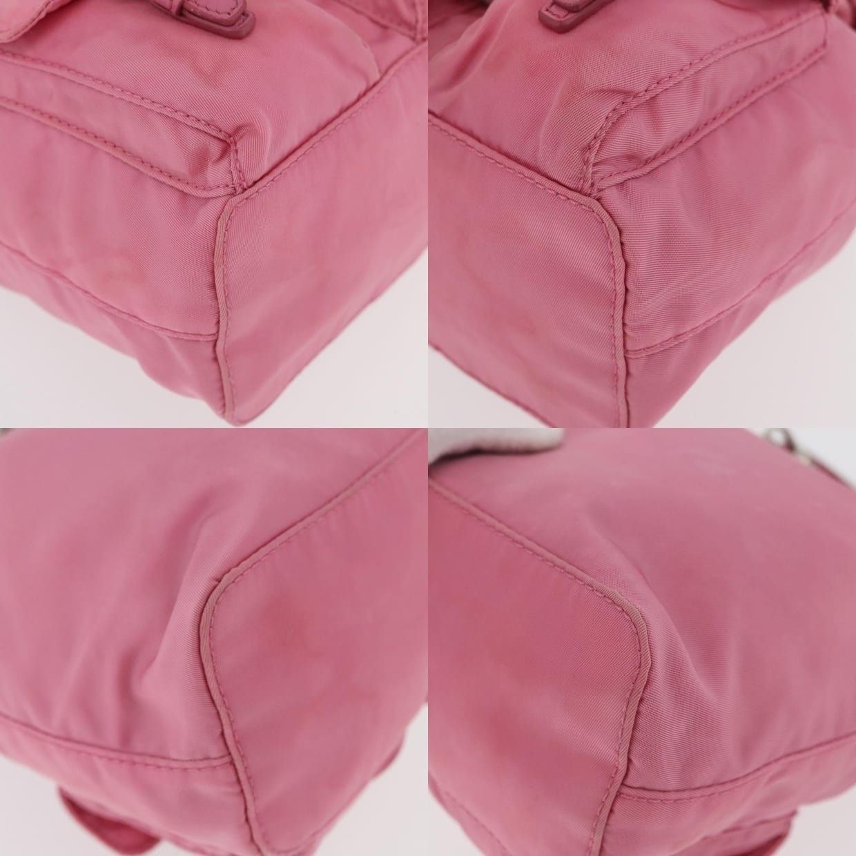 Prada Prada Nylon Chain Shoulder Bag Pink Size ONE SIZE - 13 Thumbnail