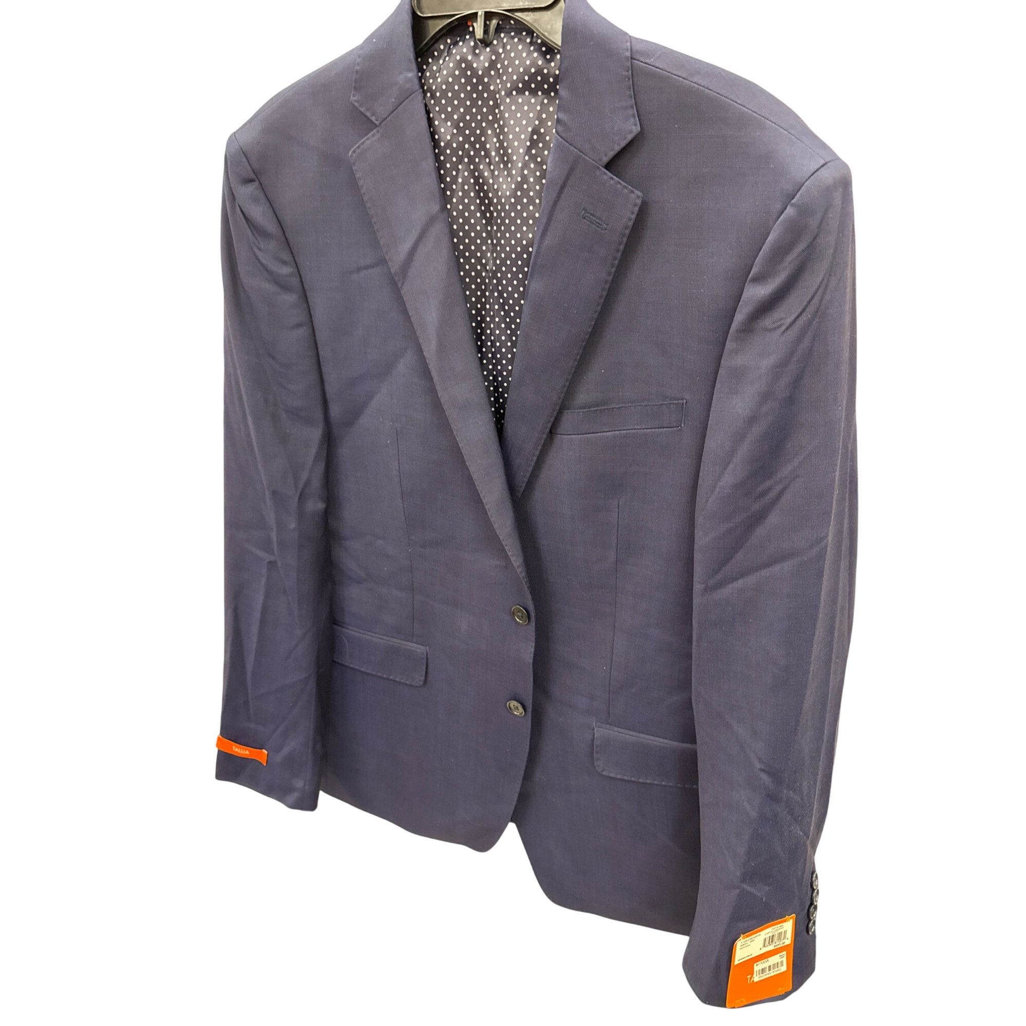 Tallia Tallia mens Navy Wool Navy blue 2-Button Blazer Jacket 42 Re Size 42R - 11 Thumbnail