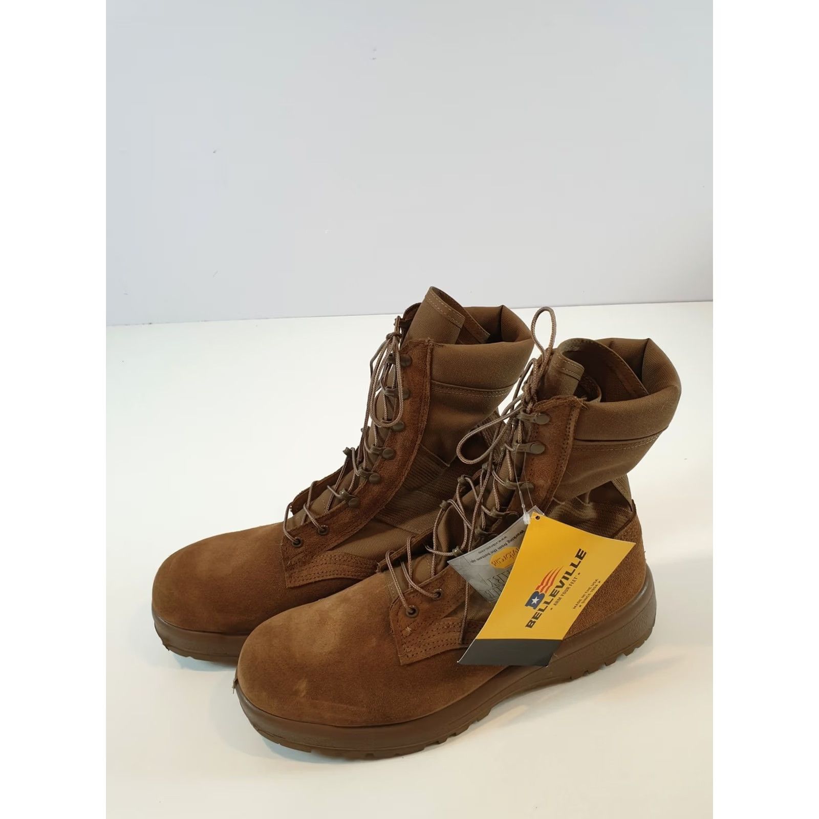 Vibram Belleville Mens Size 15 Brown Combat Military Vibram Sole Made USA AHWC Boots Size US 15 / EU 48 - 2 Thumbnail