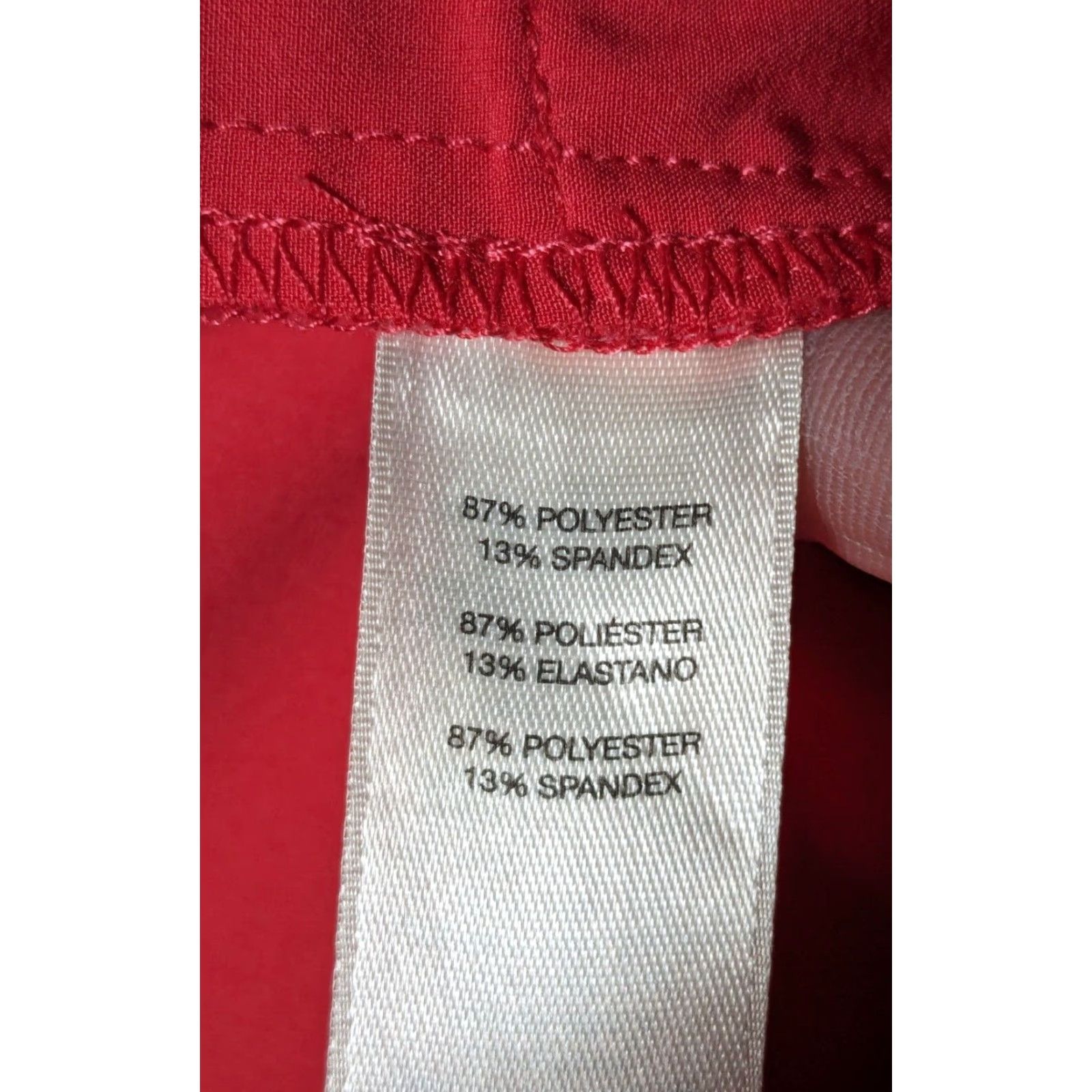 Vintage Chico's ZENERGY Women Jacket 3/4 Sleeve Lightweight Coral Red Zip Pockets Regular M Medium Red Womens Size M / US 6-8 / IT 42-44 - 5 Thumbnail
