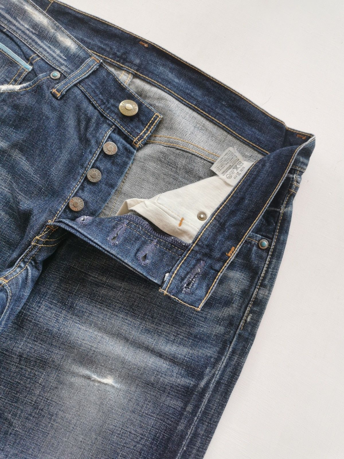 Levi's Levis LV705 Blue Selvedge Denim Jeans Size US 32 / EU 48 - 6 Thumbnail