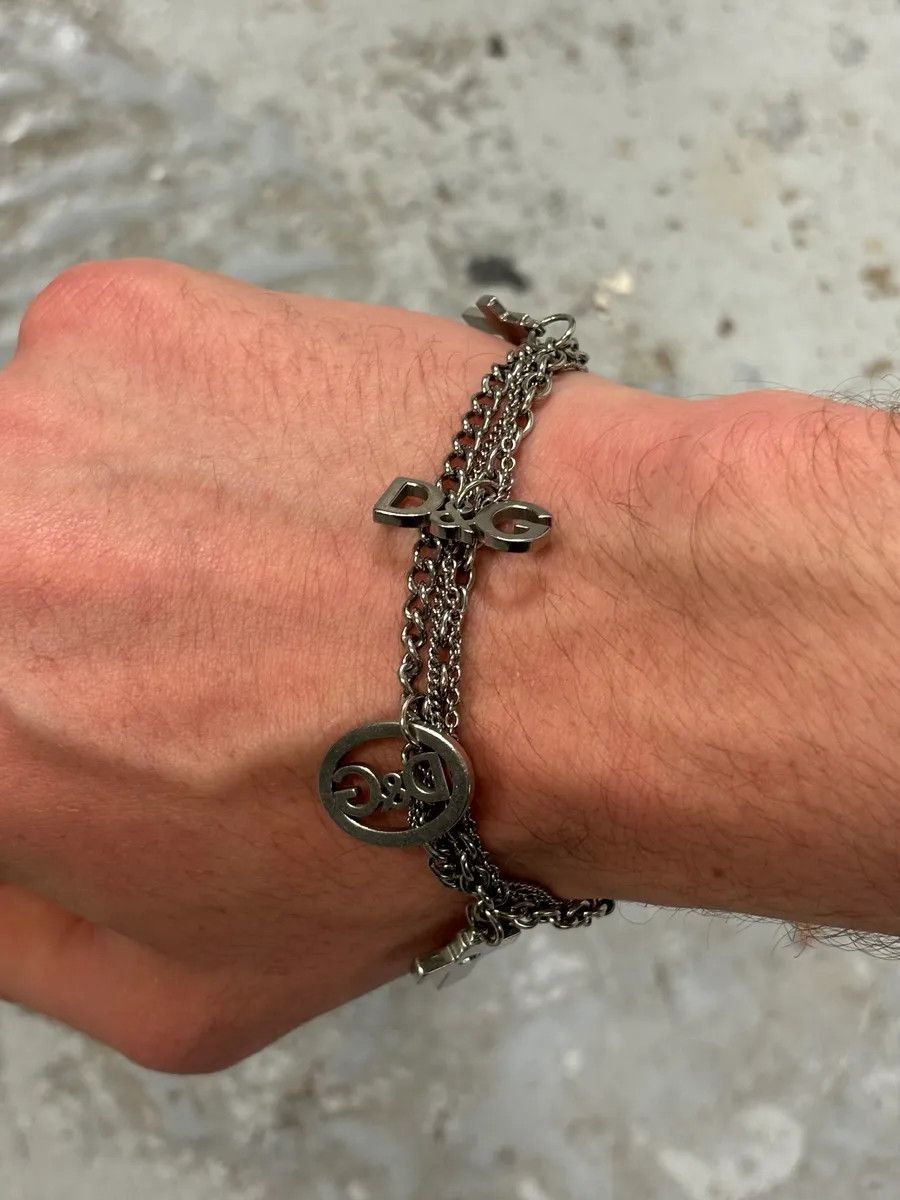 Dolce & Gabbana Dolce & Gabbana Silver Metal Charm Bracelet Size ONE SIZE - 2 Thumbnail
