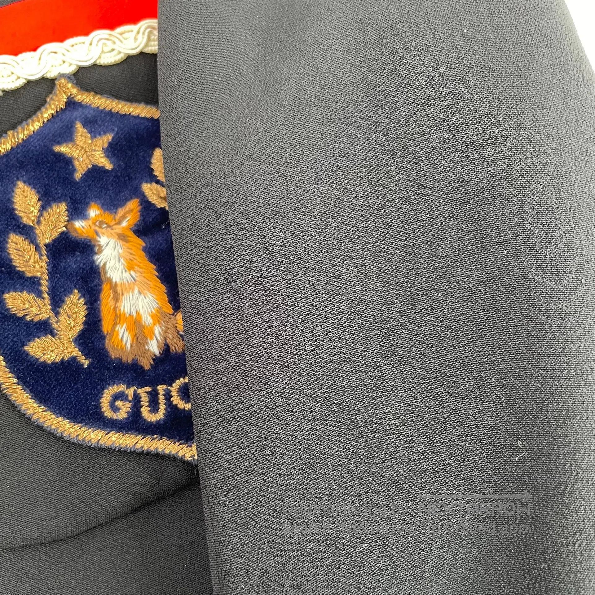 Gucci Guicci Red striped logo single-breasted long-sleeve black Size XS / US 0-2 / IT 36-38 - 6 Thumbnail